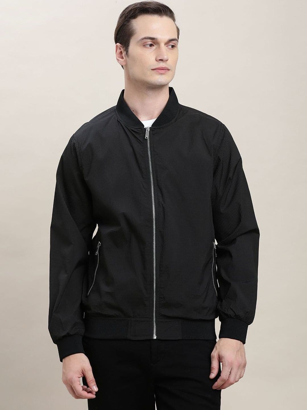 Turtle Men Suede Lightweight Bomber Jacket - view 1