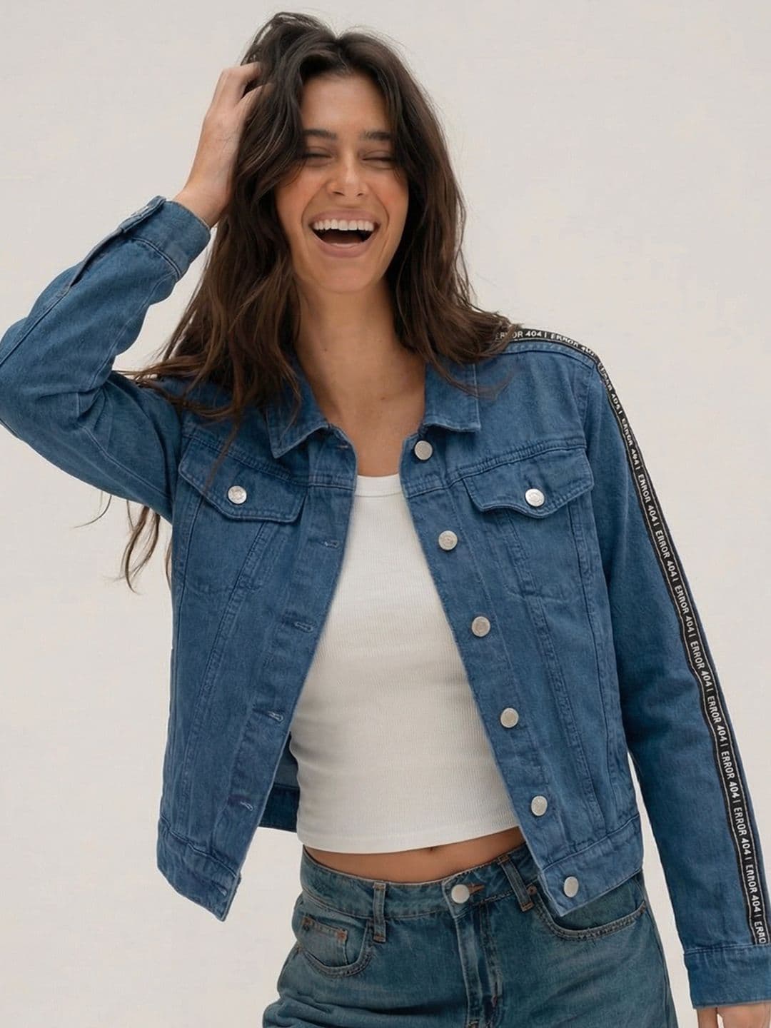 Tokyo Talkies Women Blue Solid Jacket - view 1