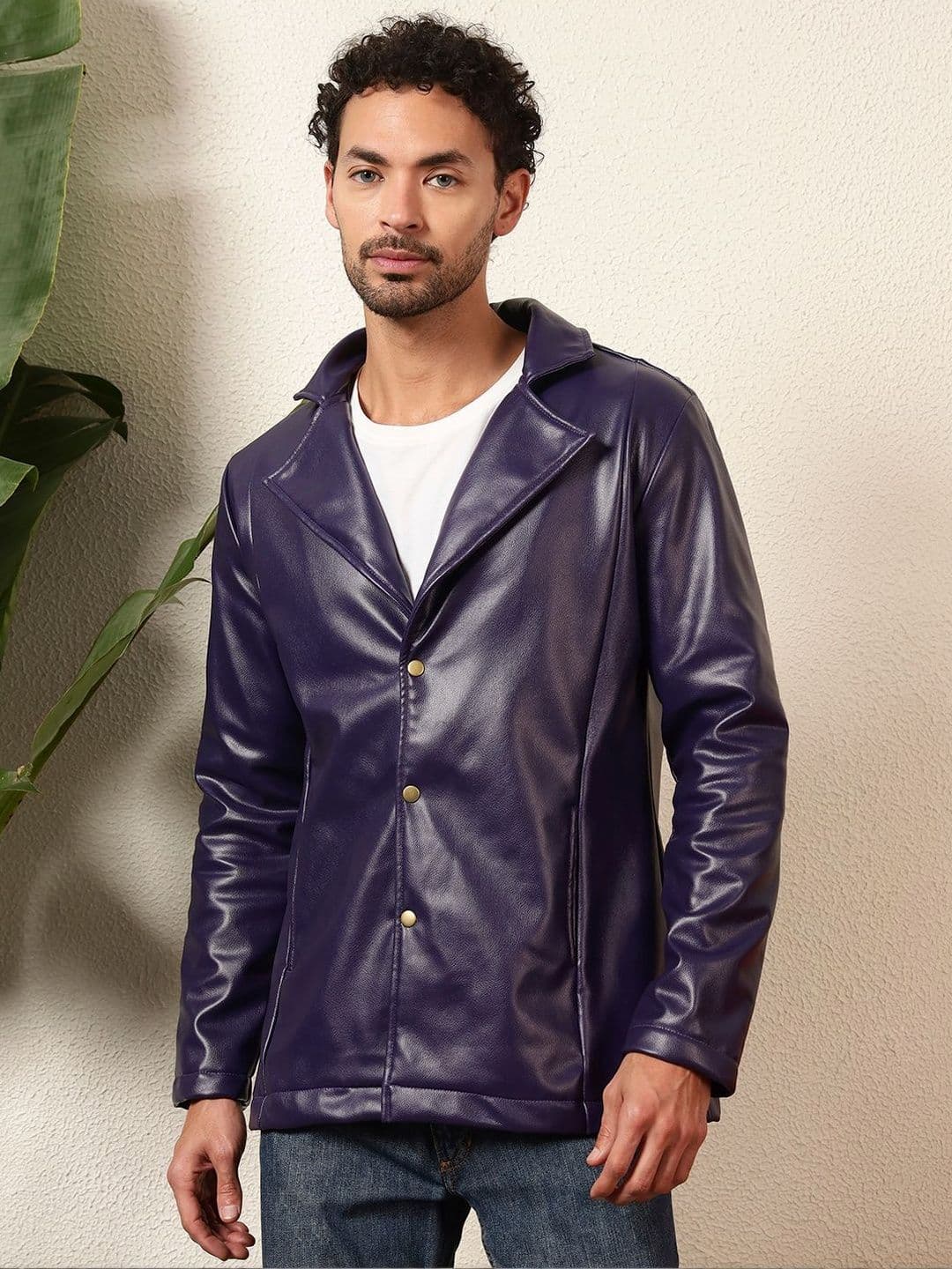 BAESD Men Leather Jacket - view 1