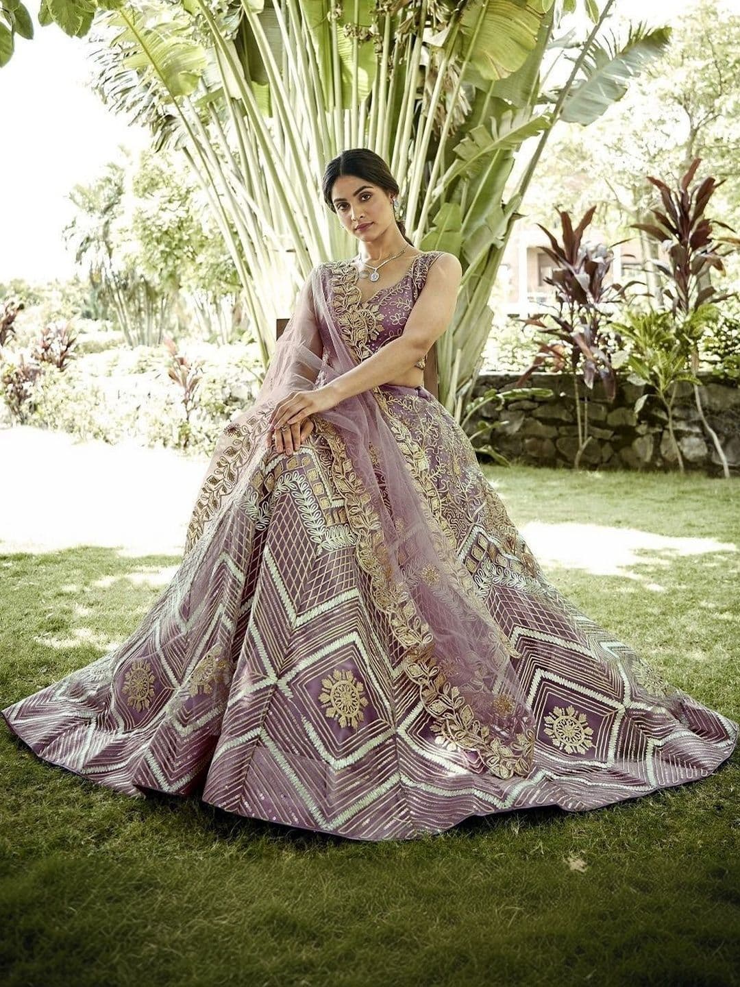 UDBHAV EXPORT Embroidered Semi-Stitched Lehenga & Blouse With Dupatta - view 1