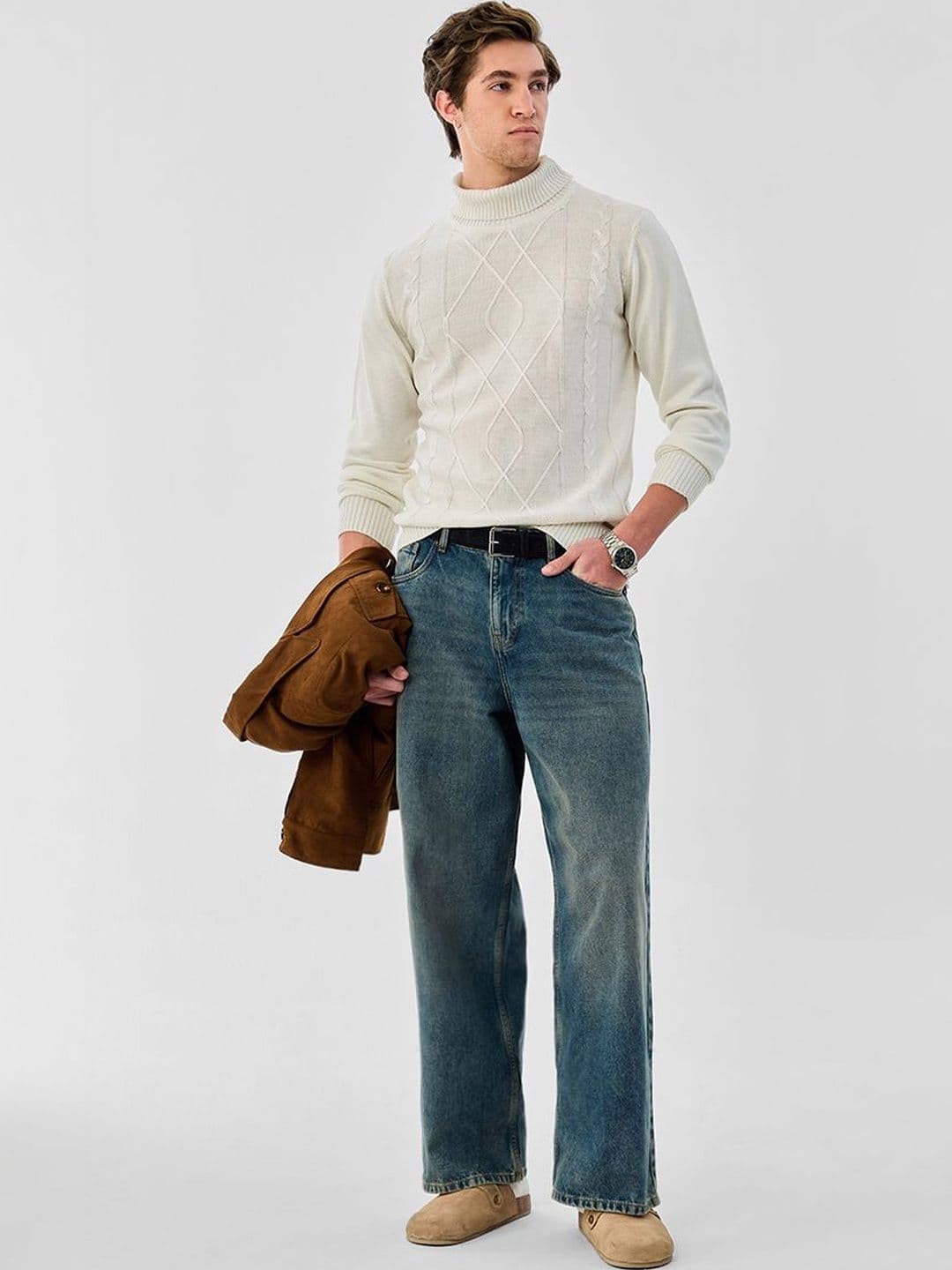 Snitch Men Cable Knit Pullover - view 1