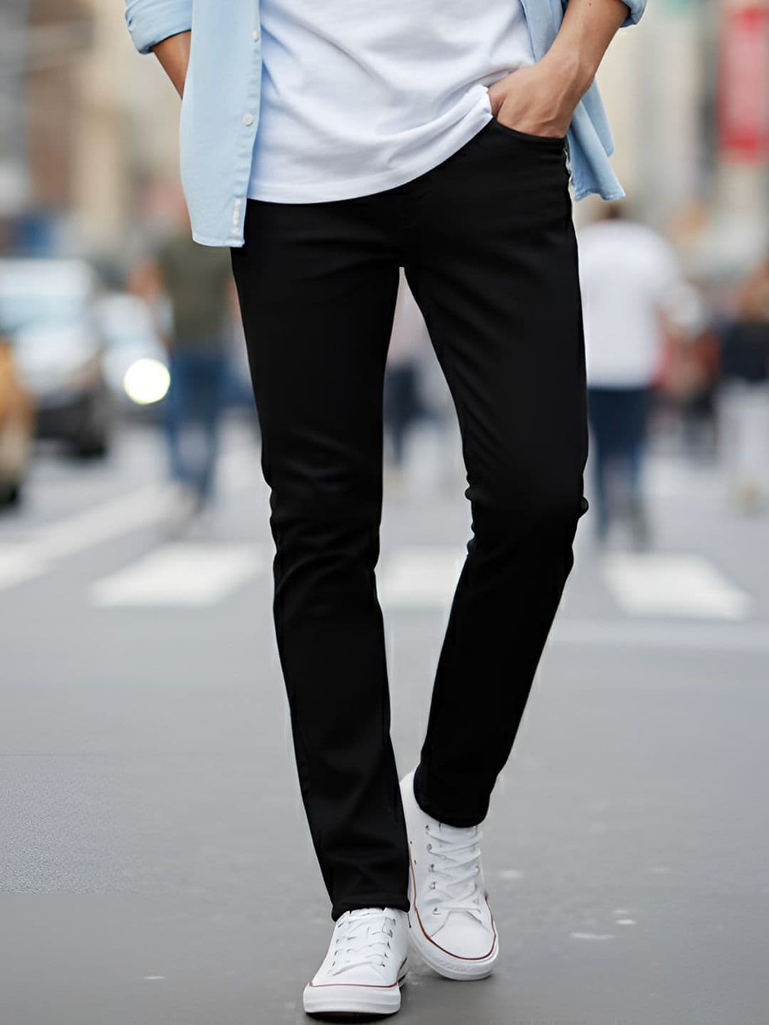 Urbano Fashion Men Slim Fit Clean Look Stretchable Jeans - view 1