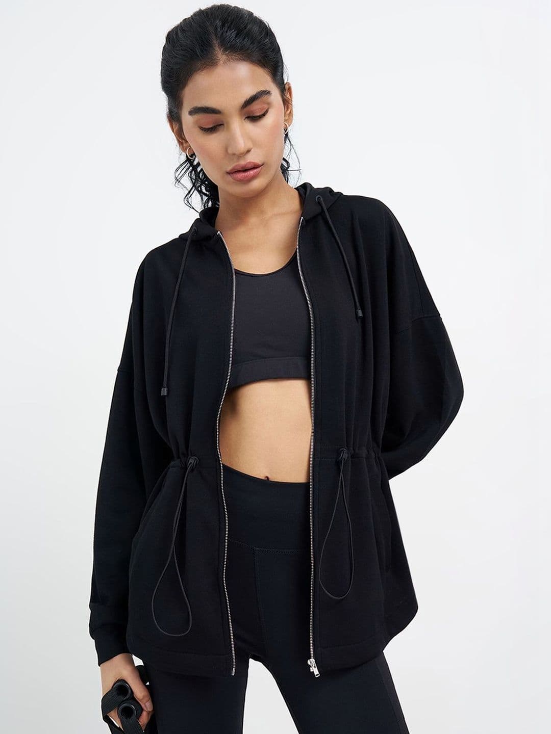 Ajile by Pantaloons Women Lightweight Training or Gym Sporty Jacket - view 1