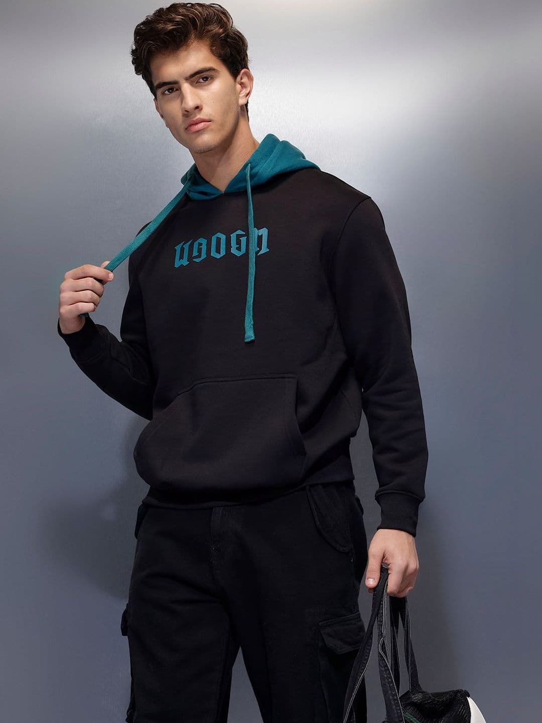 WROGN Men Hooded Sweatshirt - view 1