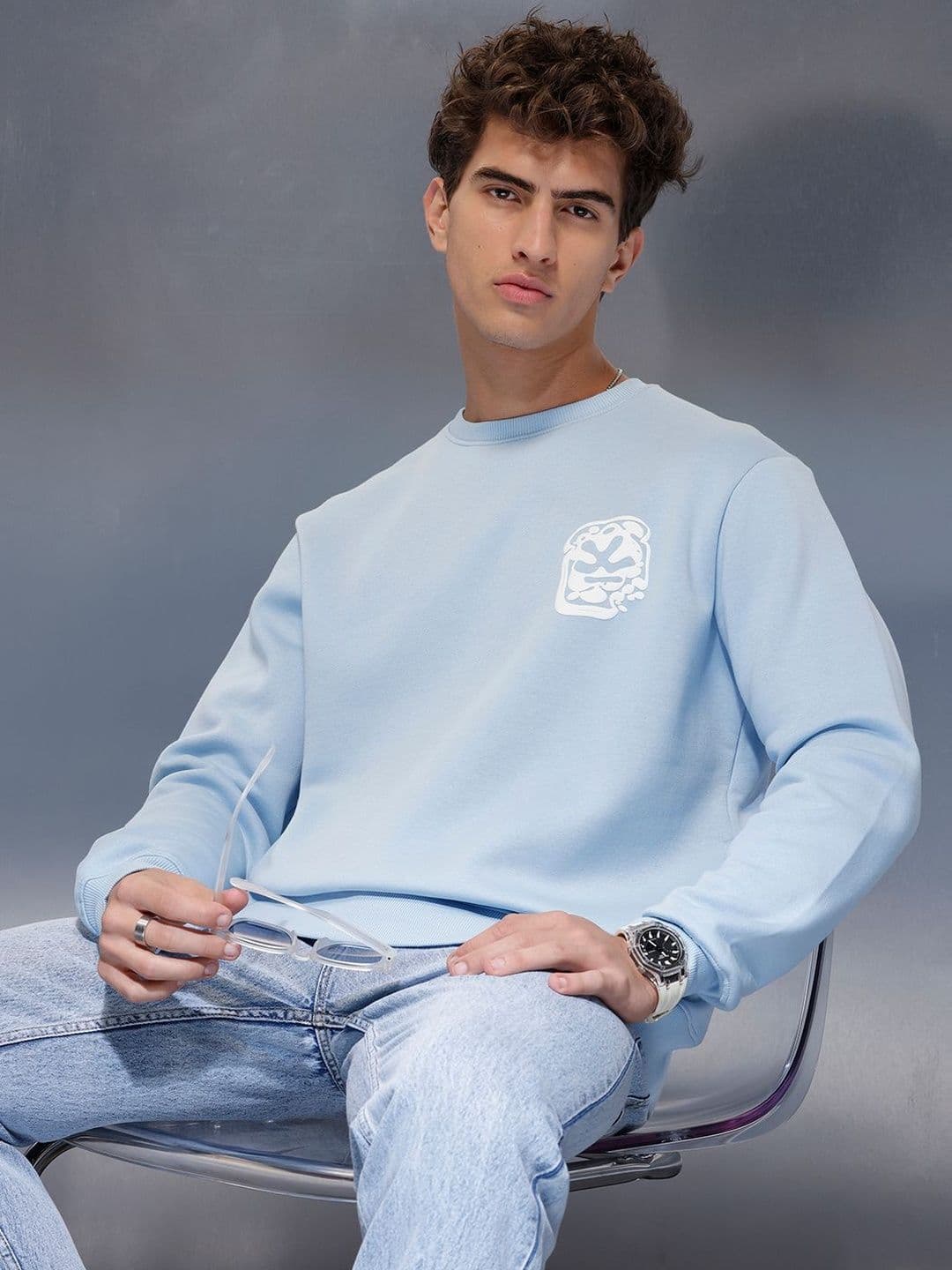 WROGN Men Printed Sweatshirt - view 1