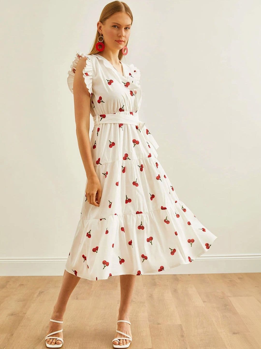 PIMU Print Fit & Flare Maxi Dress - view 1