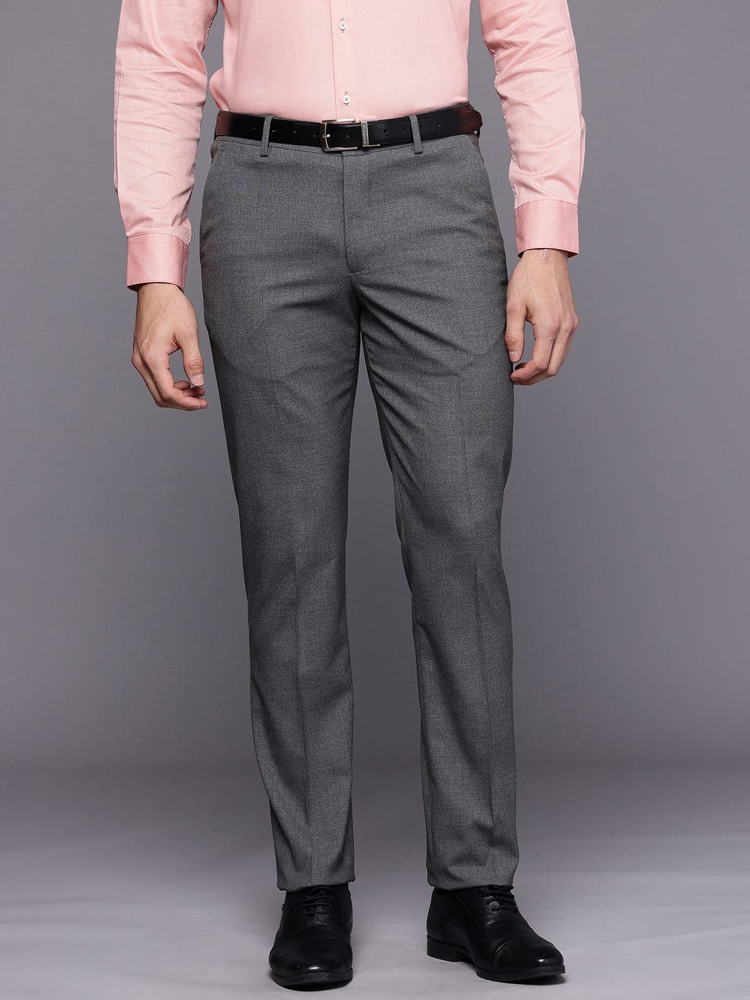 Louis Philippe Men Slim Fit Formal Trousers - view 1