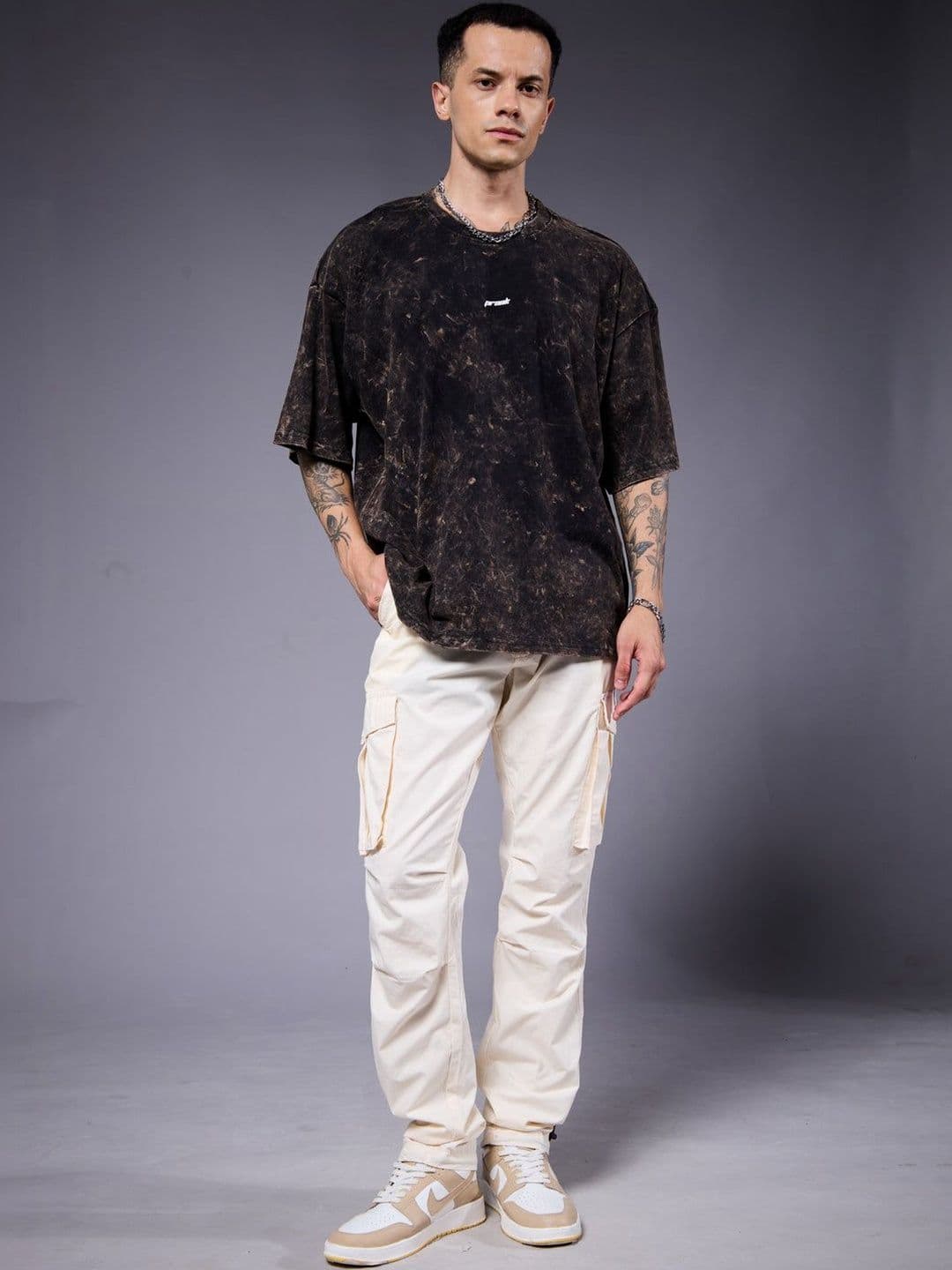 PRONK Men Oversized Graphic T-shirt - view 1