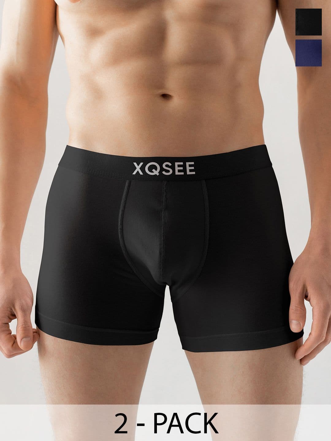 XQSEE Men Pack Of 2 Printed Mid -Rise Short Trunk - view 1