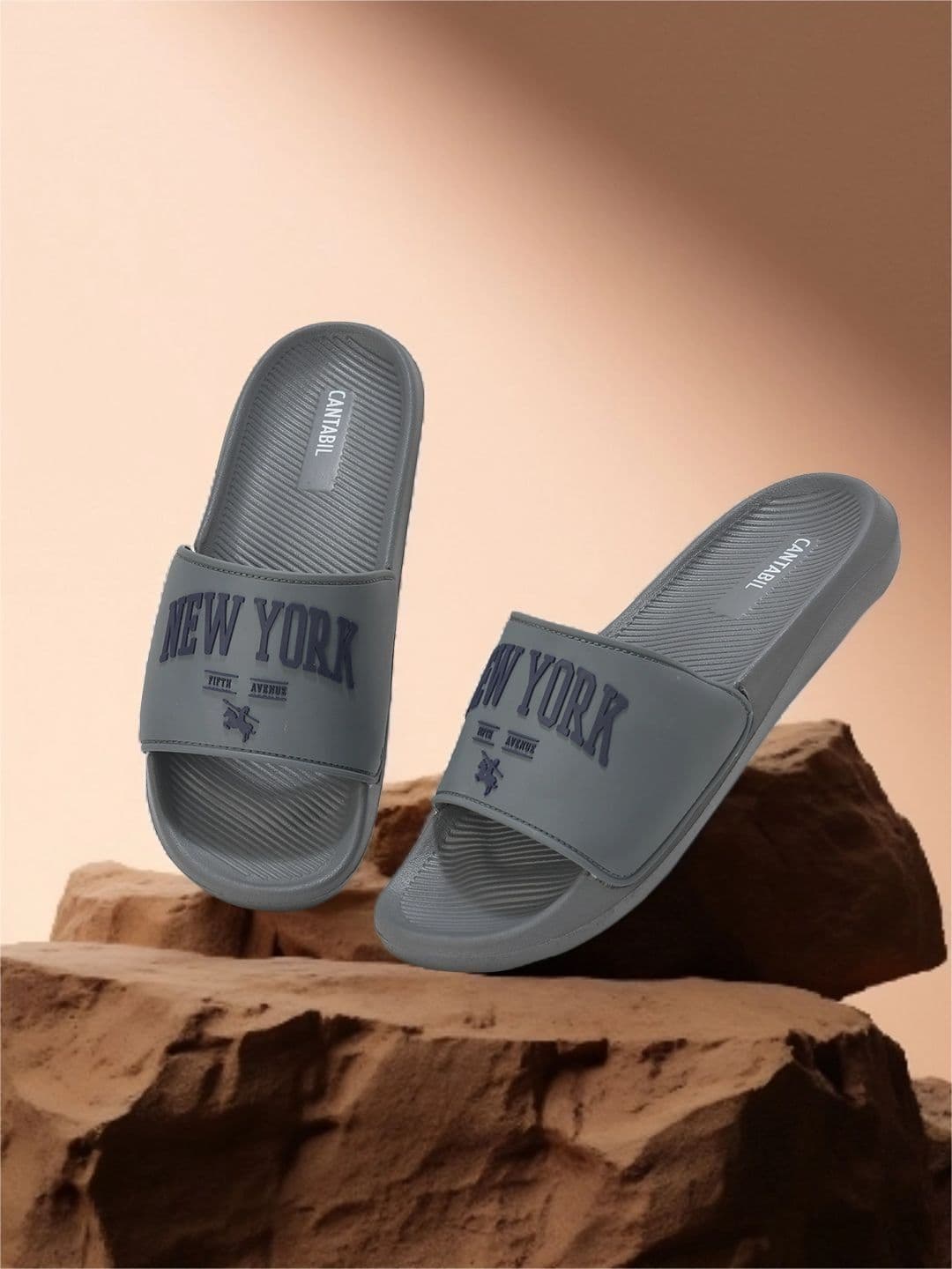 Cantabil Men Textured Flip Flops - view 1