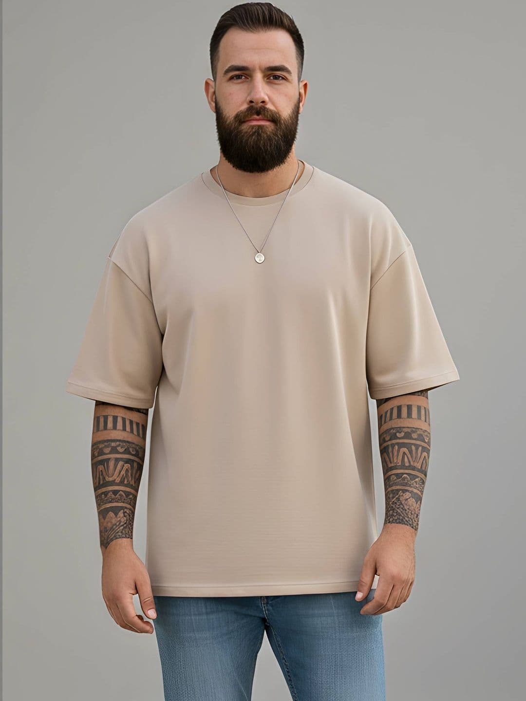BRATMA Men Drop-Shoulder Sleeves T-shirt - view 1