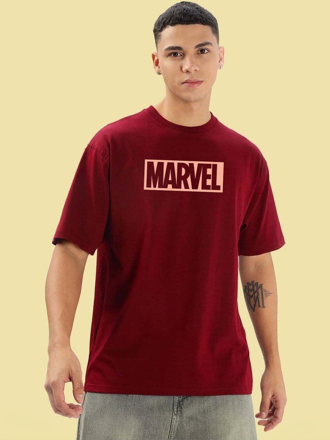 Organic Chics Men Brand Logo Printed Pure Cotton Blend Anti Odour T-shirt - view 1