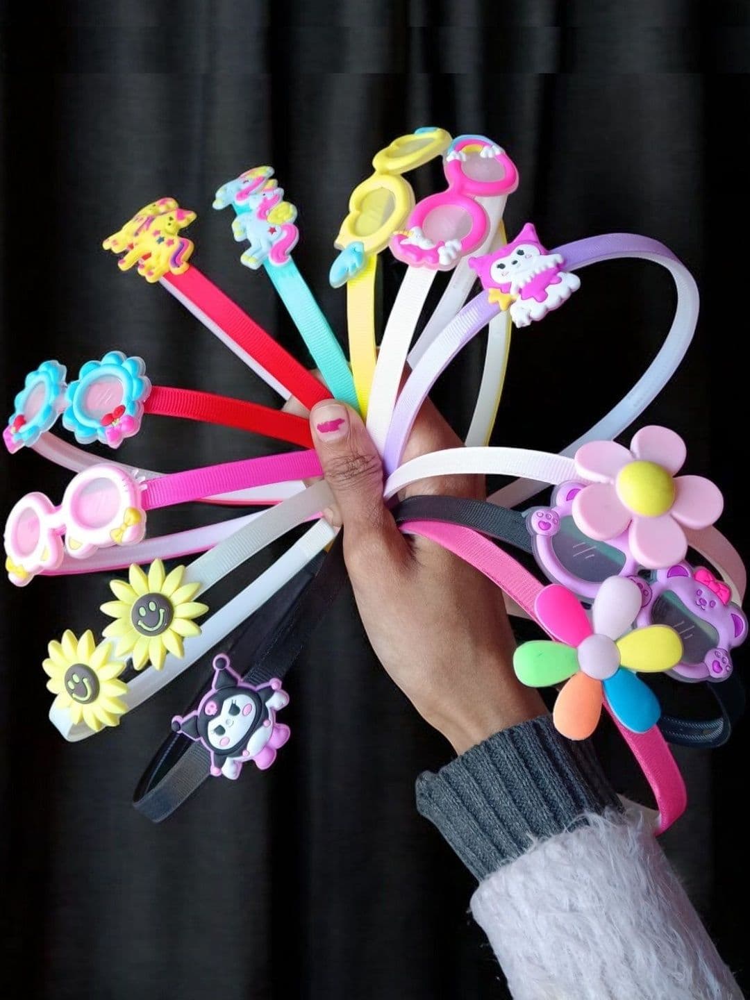 NEOBABY Girls Set of 6 Embellished Hairband - view 1