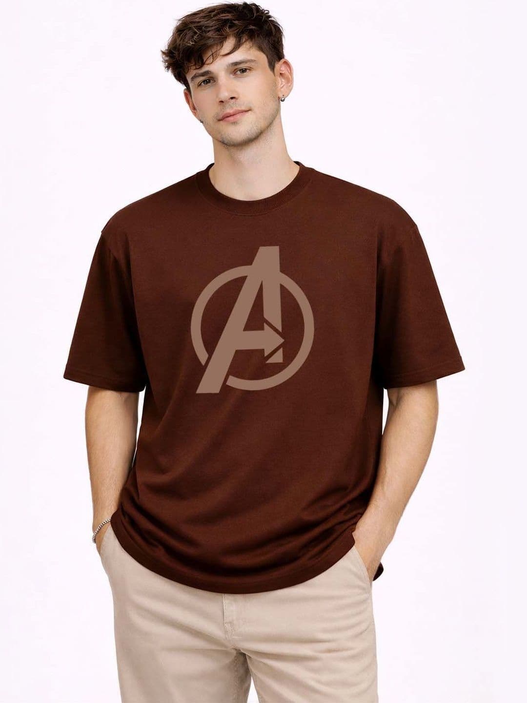 RuledBySun Men Avengers Printed Pure Cotton Blend Anti Odour T-shirt - view 1