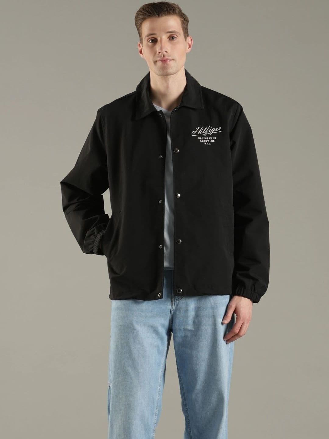 Tommy Hilfiger Men Typography Open Front Jacket - view 1