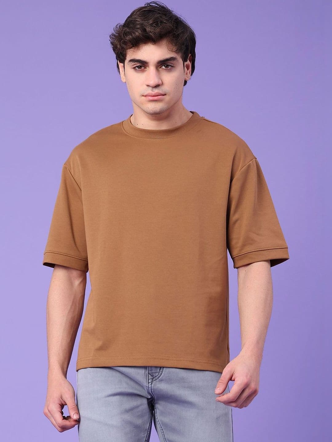 V-Mart Men Drop-Shoulder Sleeves T-shirt - view 1