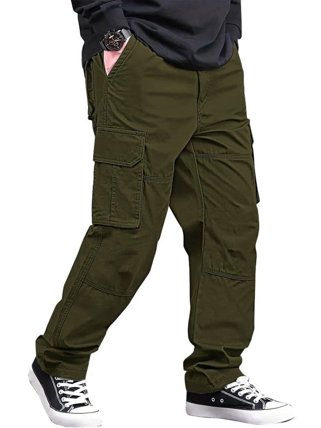 COMBRAIDED Men Cargos Trousers - view 1