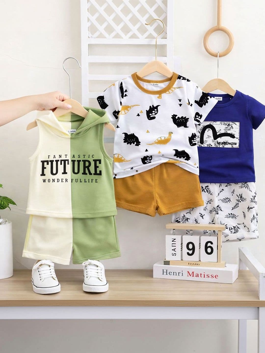 BAESD Unisex Kids Printed T-shirt with Shorts - view 1