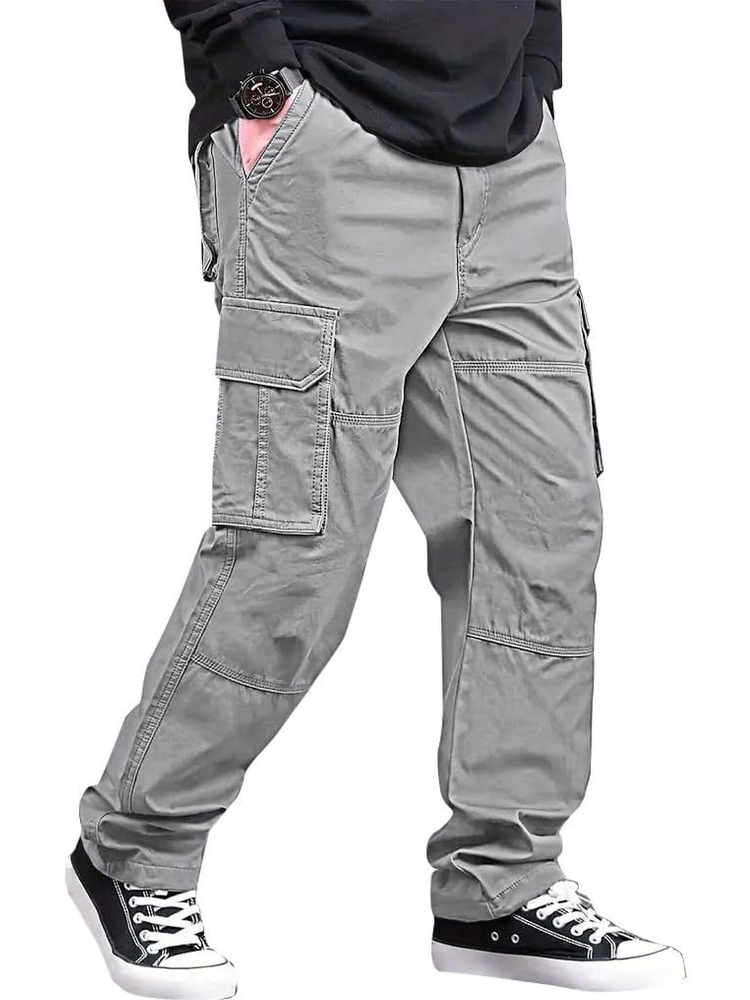 COMBRAIDED Men Cargos Trousers - view 1