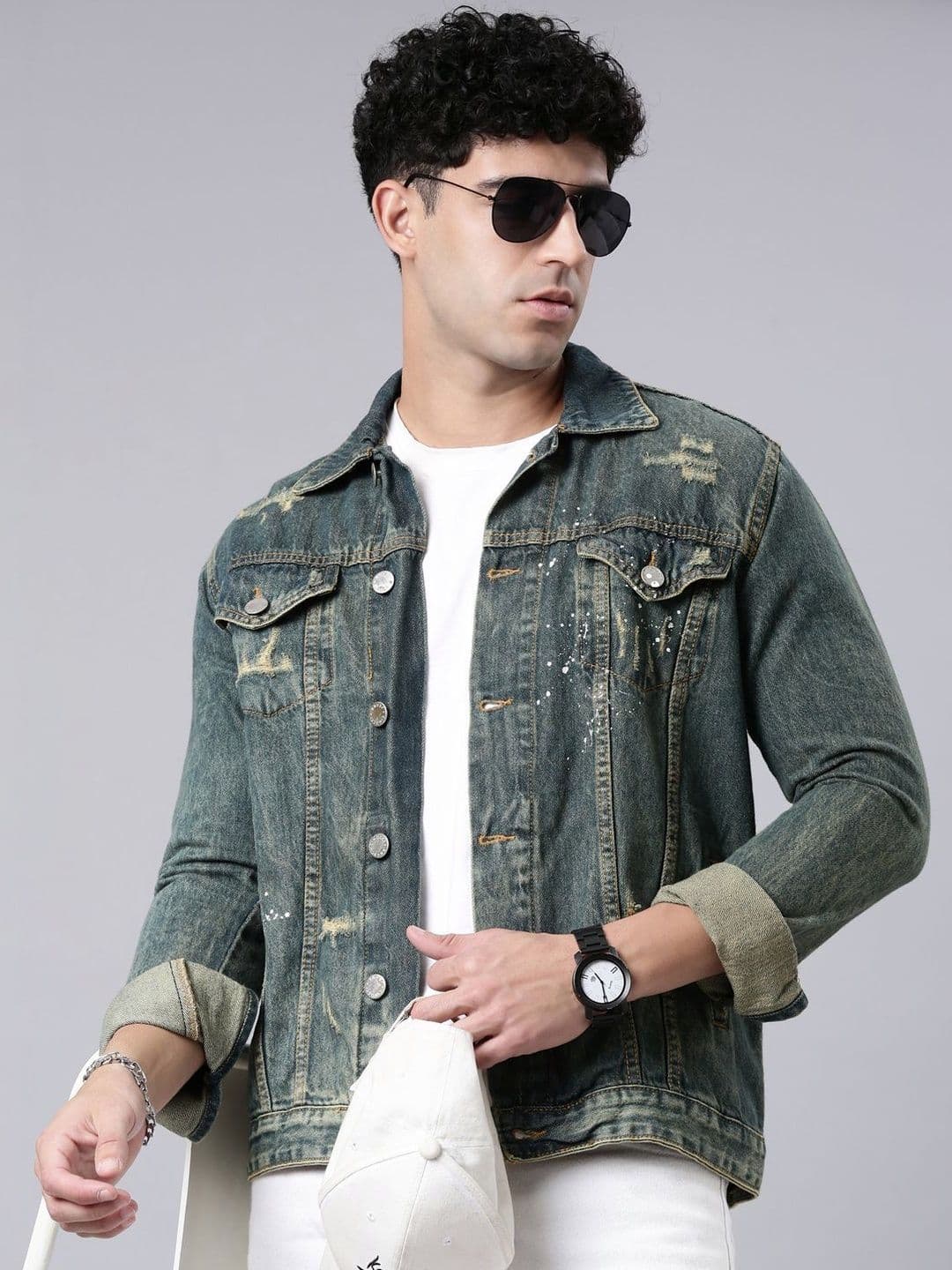CINOCCI Men Denim Jacket - view 1