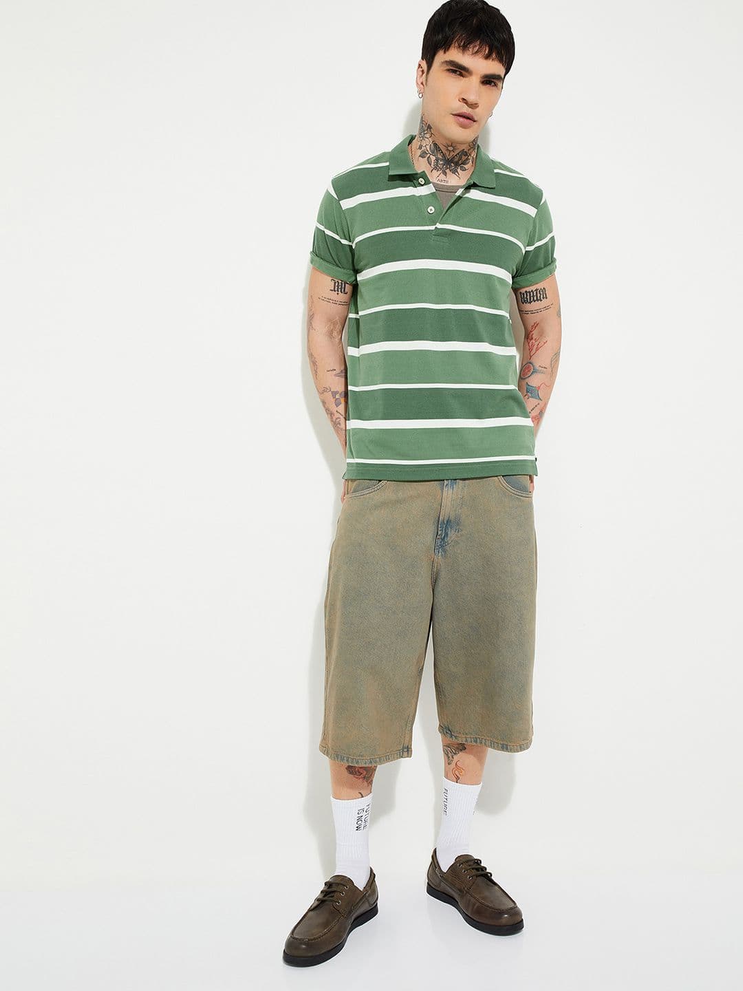 max Men Colourblocked Polo Collar T-shirt - view 1