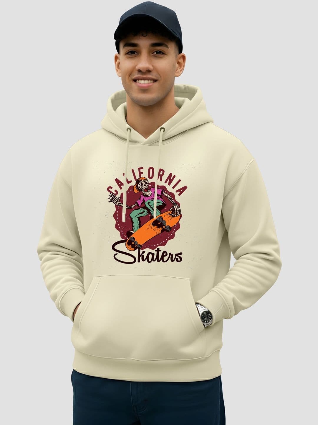Enciger Men Printed Hooded Sweatshirt - view 1
