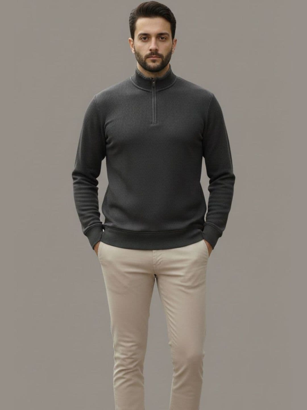 Mast & Harbour Men High Neck T-shirt - view 1