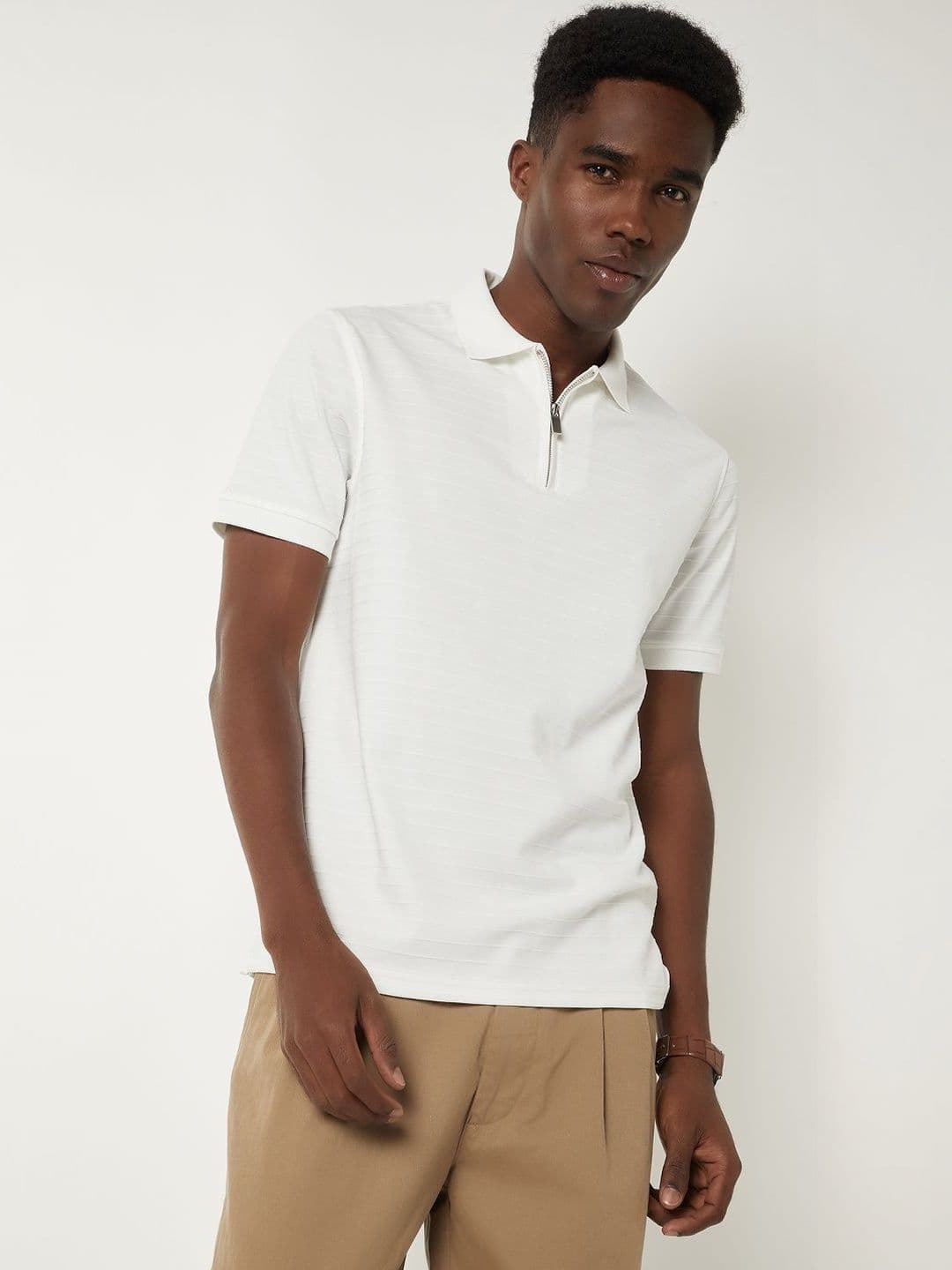 max Men Polo Collar Pure Cotton T-shirt - view 1