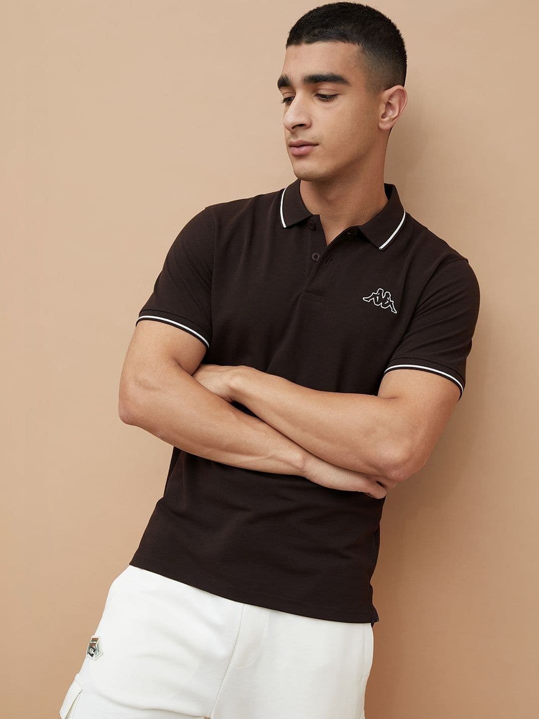 Kappa Men Brand Logo Polo Collar T-shirt - view 1