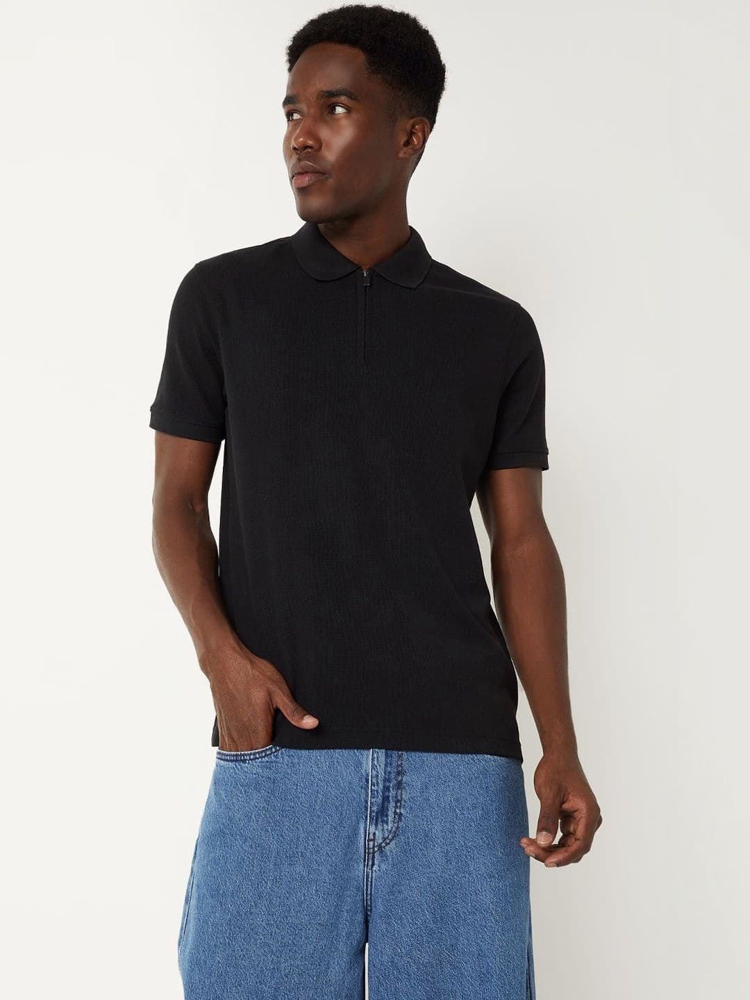max Men Polo Collar Pure Cotton T-shirt - view 1