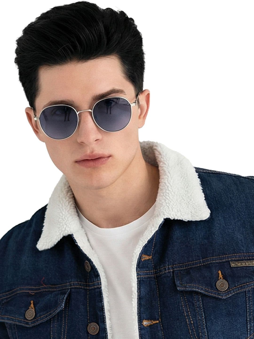 Vincent Chase Unisex Full Rim Round Sunglasses With Polarised And UV Protected Lens 238940 - view 1