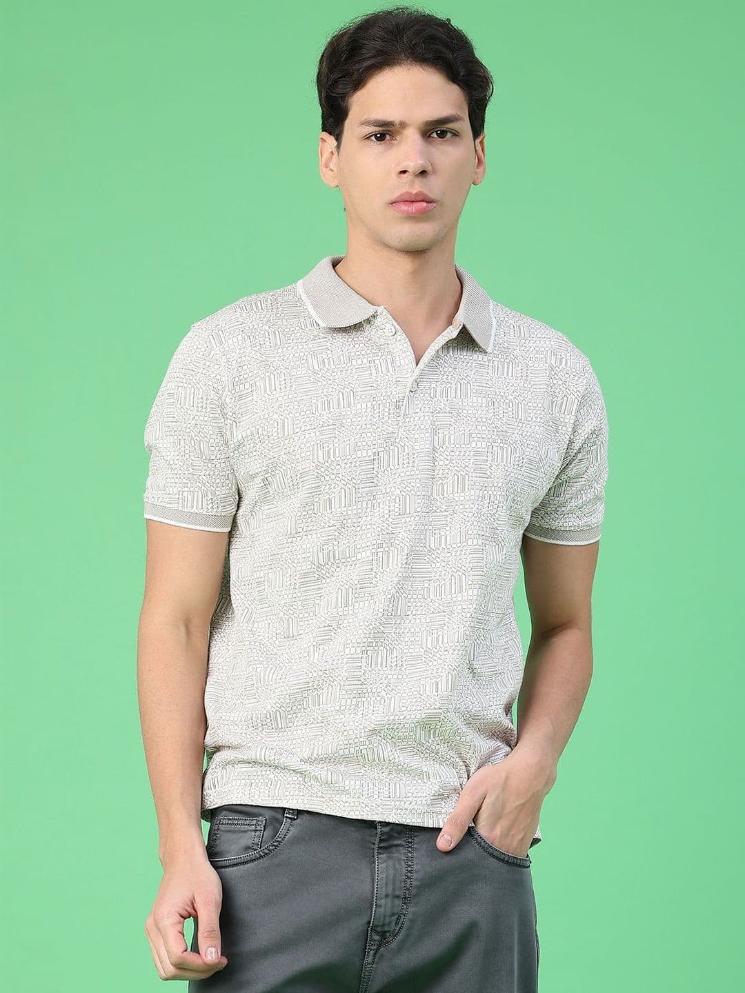 V-Mart Men Polo Collar T-shirt - view 1