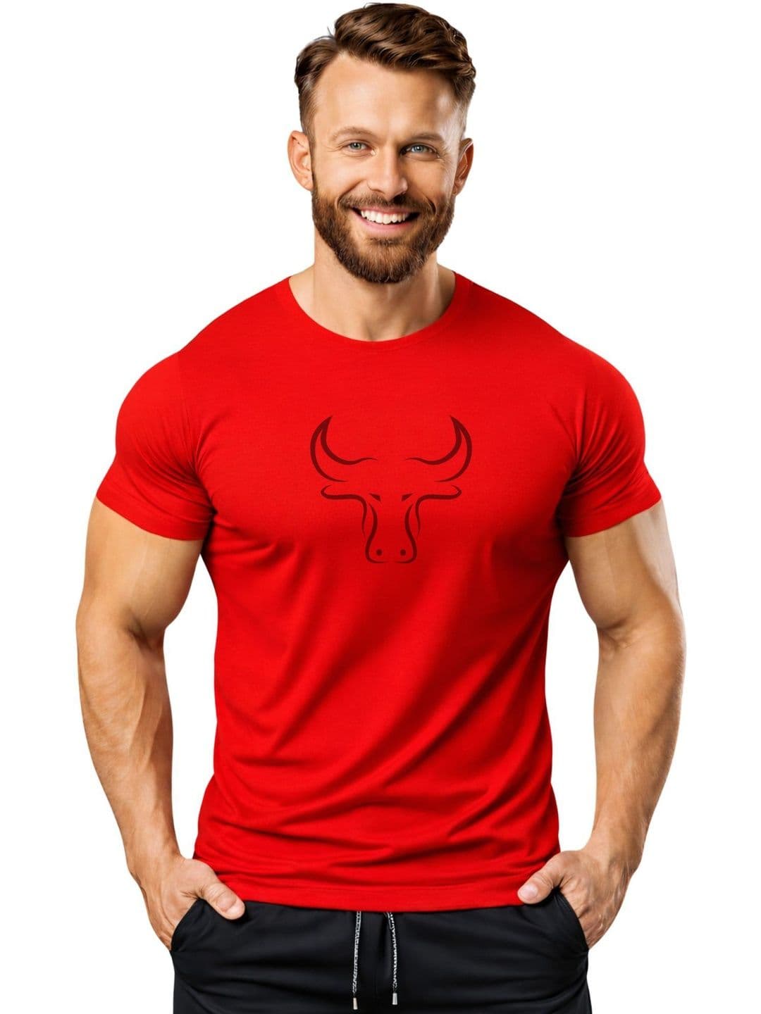 3Colors Men Printed Moisture Wicking T-shirt - view 1