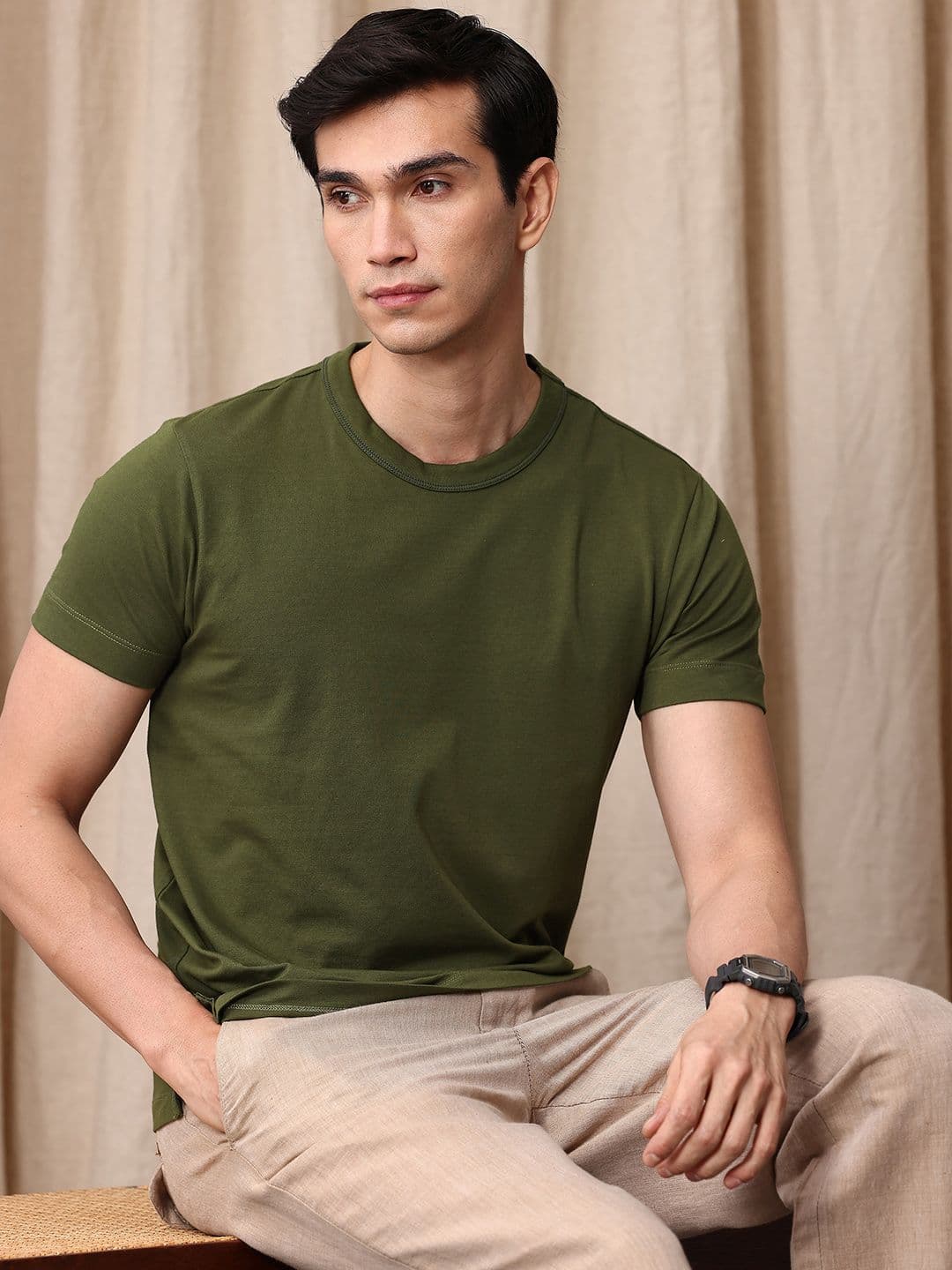 Mr Bowerbird Tailored Fit Round Neck T-shirt - view 1