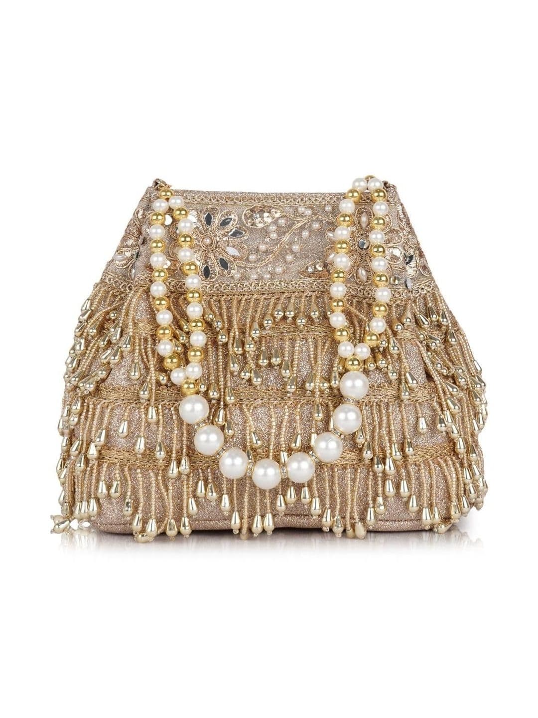 NEVIS Embellished Potli Clutch - view 1