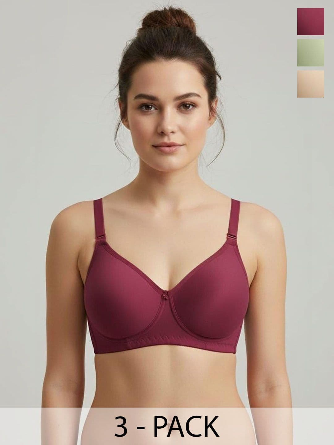 Sutjena Pack of 3 Full Coverage Lightly Padded Bras - view 1