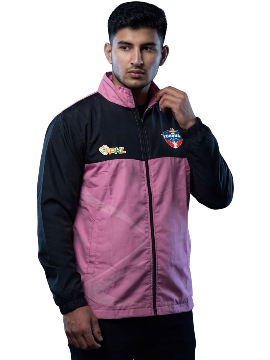 playR Men Brand Logo Colourblocked Lightweight Training or Gym Sporty Jacket - view 1