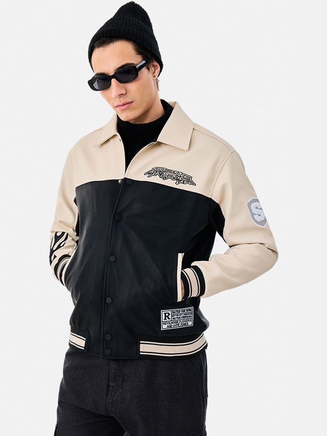 Snitch Beige Printed Jacket - view 1