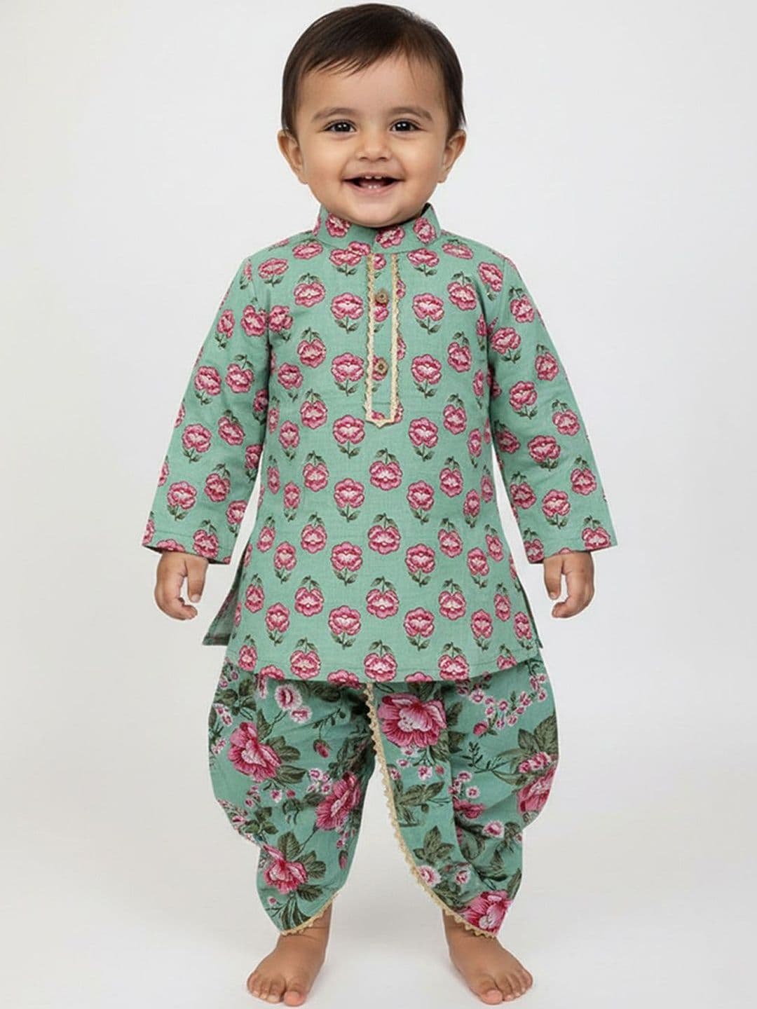 Baby Moo Boys Printed Dhoti Pants - view 1