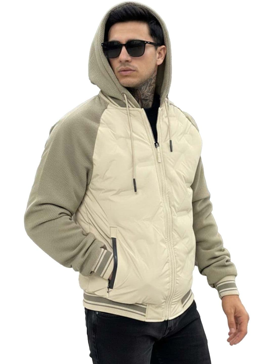 playR Men Colourblocked Lightweight Puffer Jacket - view 1