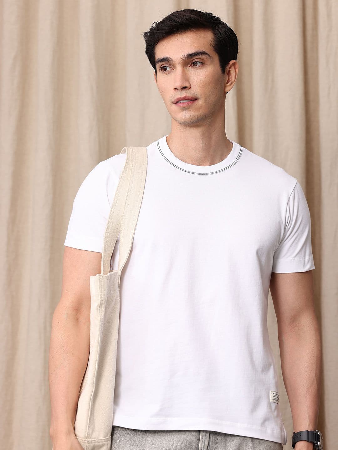 Mr Bowerbird Tailored Fit Round Neck T-shirt - view 1