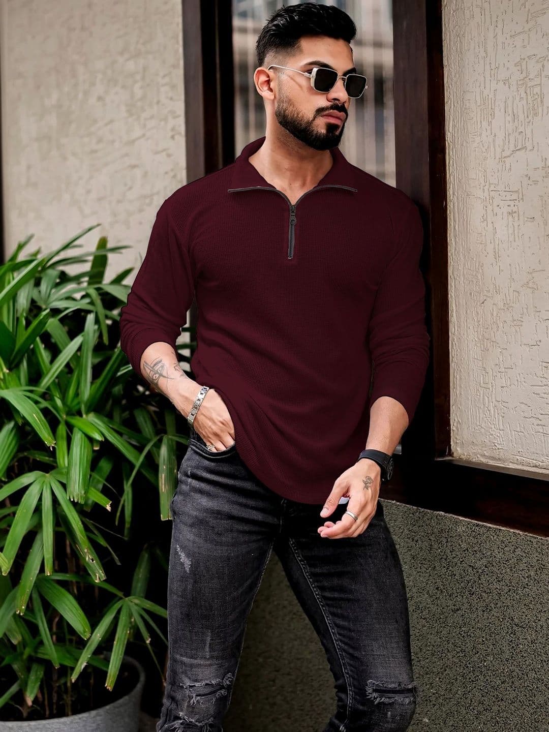 LECOWAR Men Polo Collar T-shirt - view 1