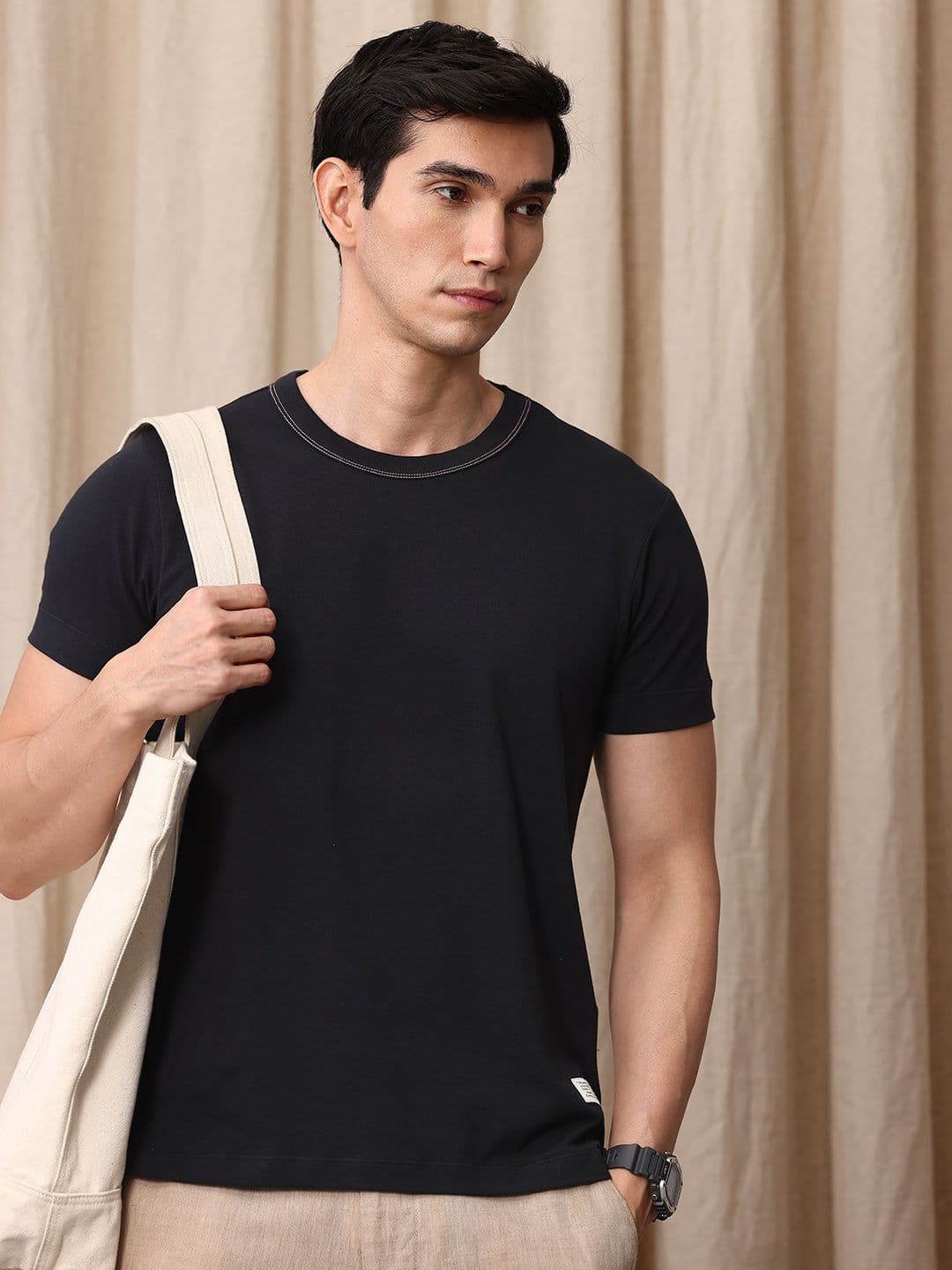 Mr Bowerbird Tailored Fit Round Neck T-shirt - view 1