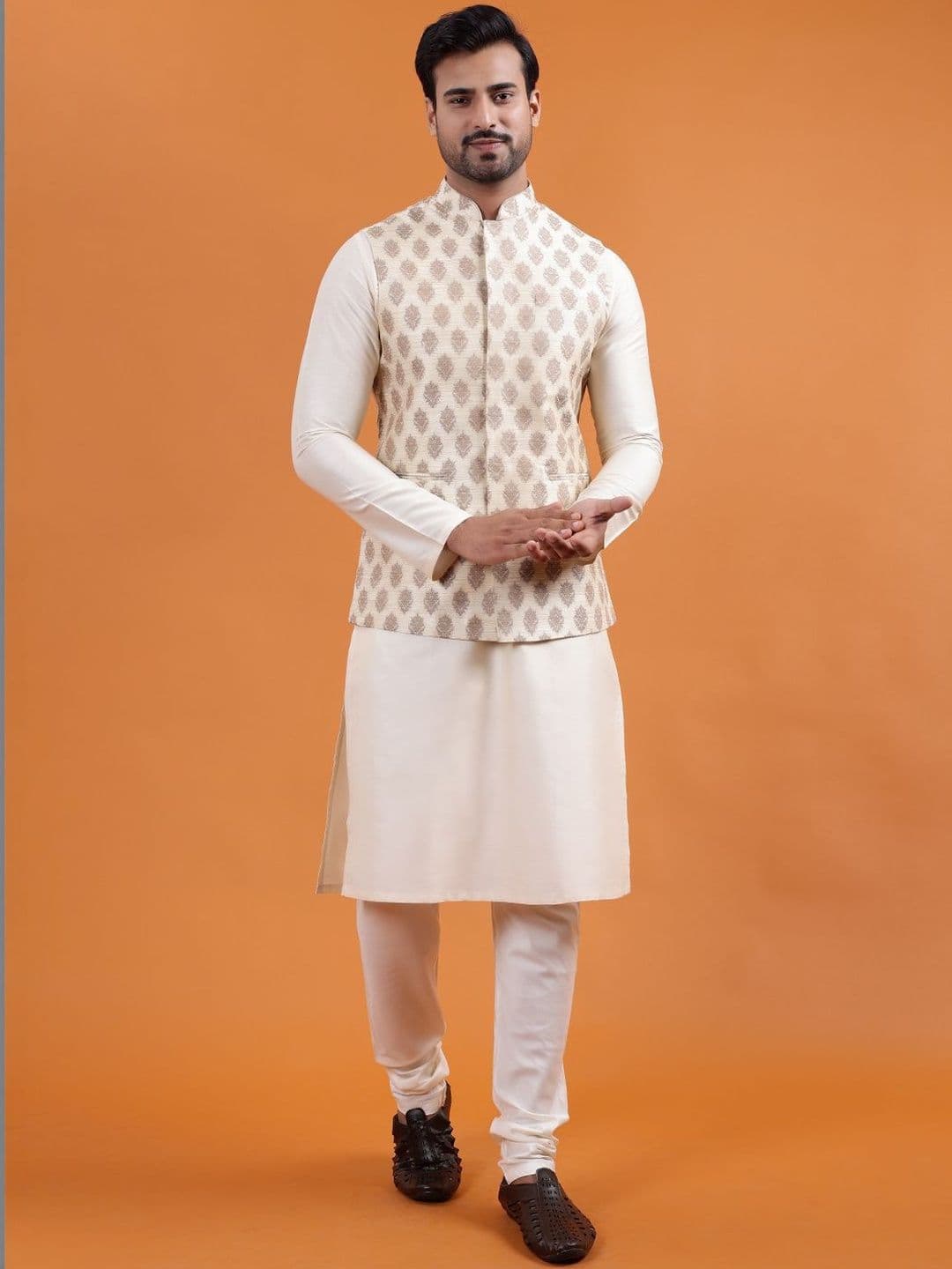 ZOIS Woven Design Nehru Jacket - view 1