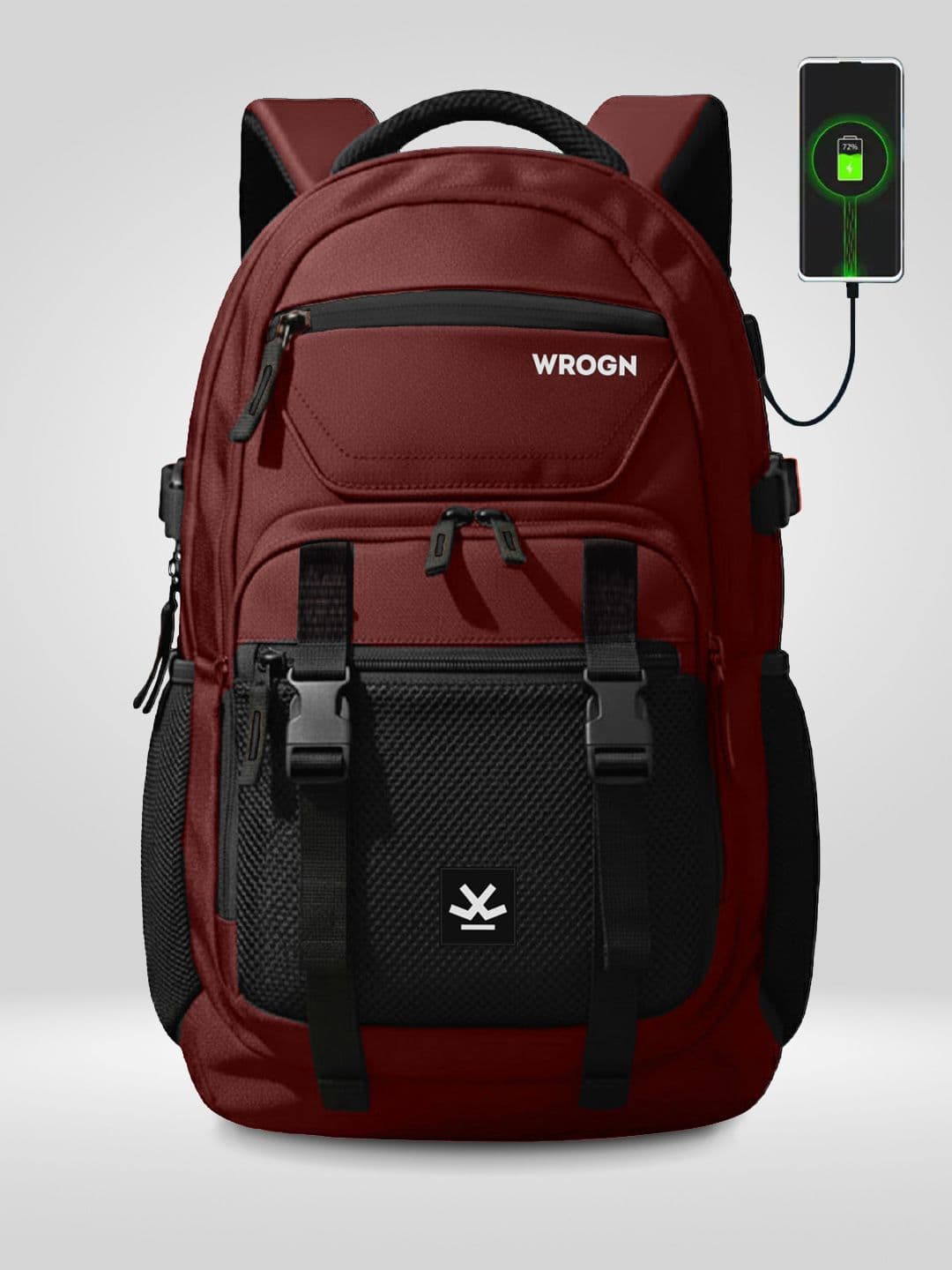 WROGN Unisex Brand Logo Backpack - view 1