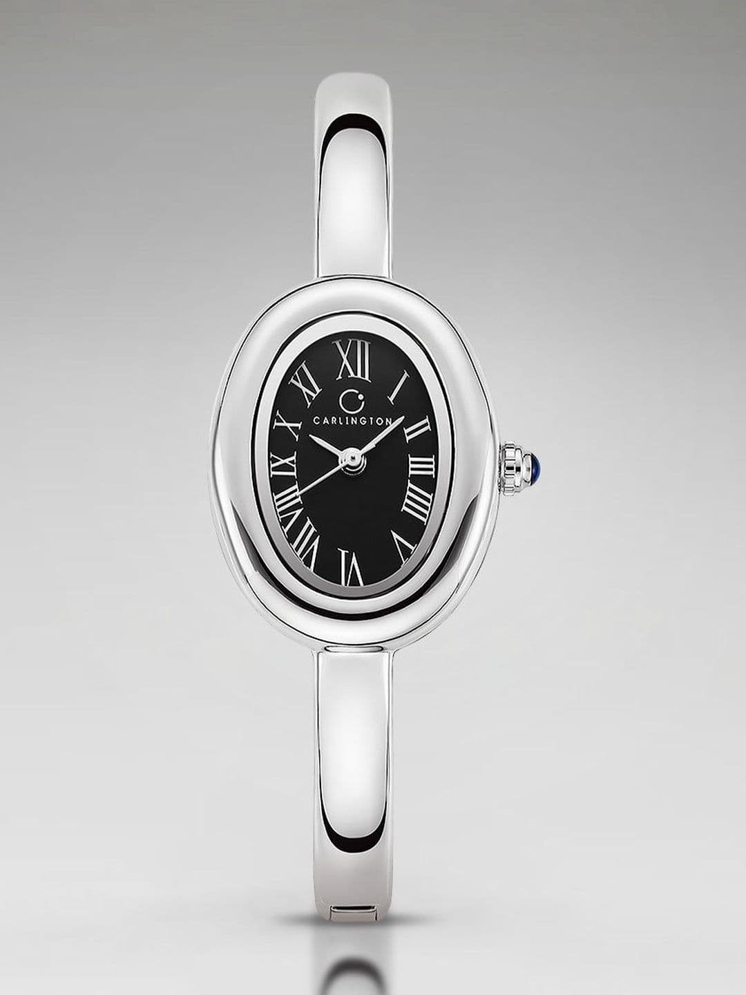 CARLINGTON Women Dial & Stainless Steel Straps Analogue Watch Diva 122 Steel Black - view 1