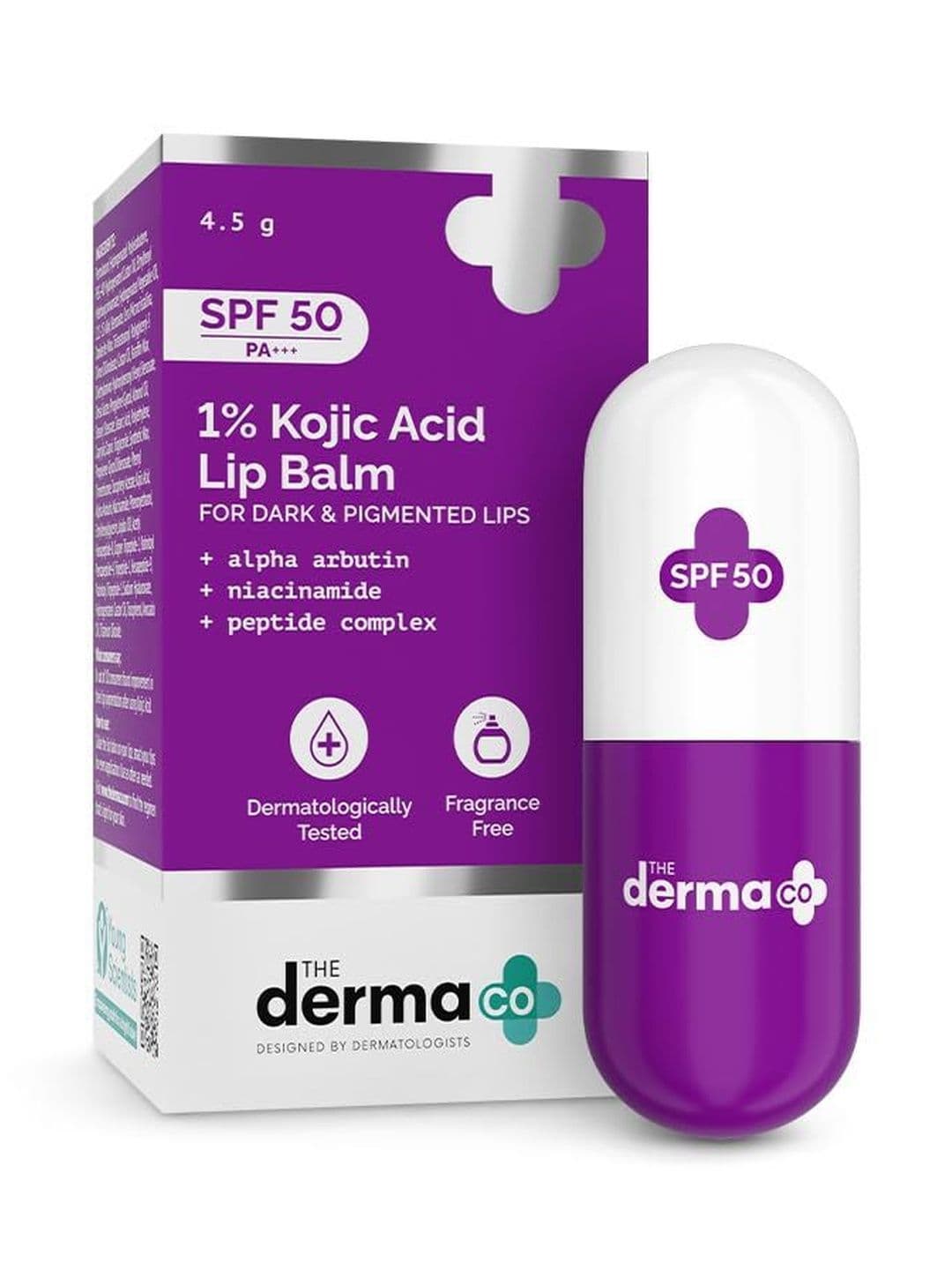 The Derma co. 1% Kojic Acid Lip Balm with SPF 50 PA +++ - 4.5 g - view 1