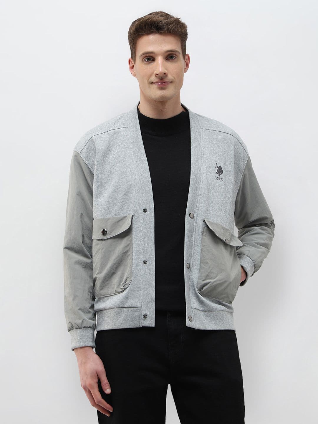 U.S. Polo Assn. Denim Co.Solid Regular Fit Casual Jacket - view 1
