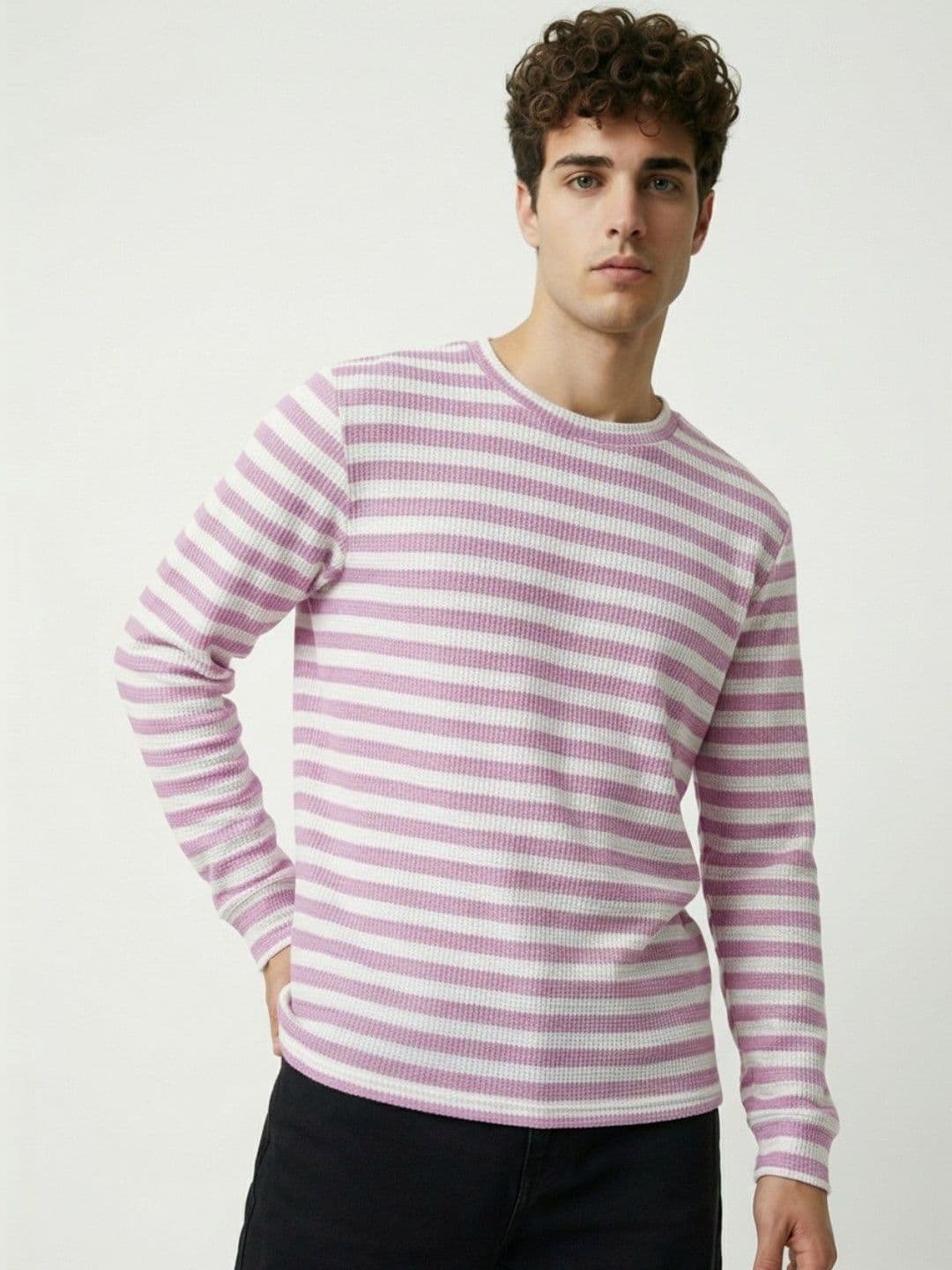 glitchez Men Striped T-shirt - view 1