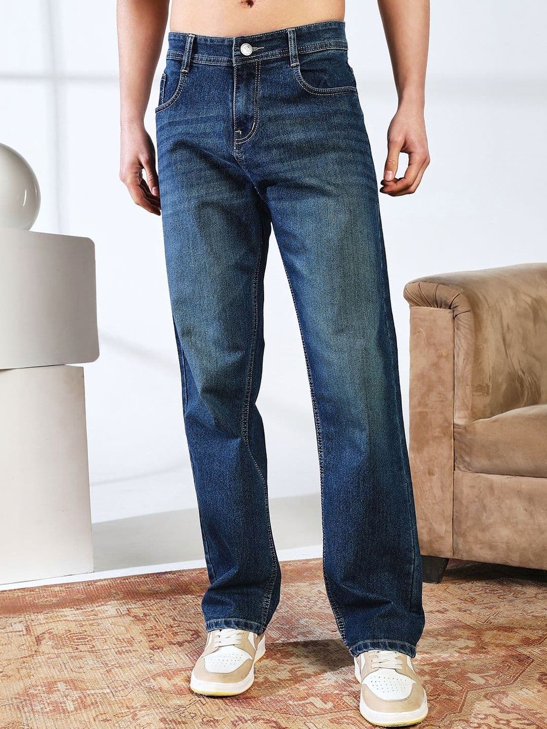 DENIMLOOK Men Mid-Rise Light Fade Stretchable Jeans - view 1